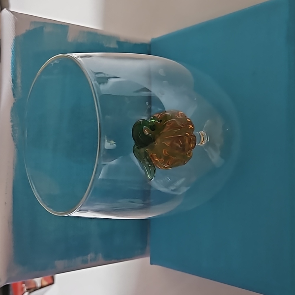 Pumpkin wine glass